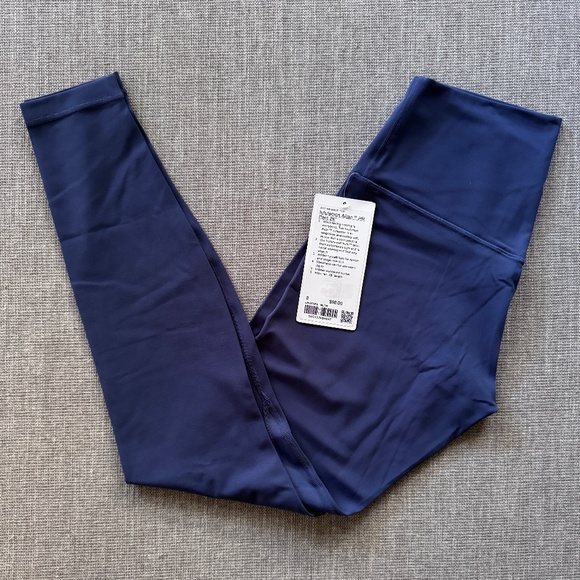 Lululemon Align Leggings (NWT) High-Rise Pant 28". Color Blue Twill Navy - Picture 2 of 10